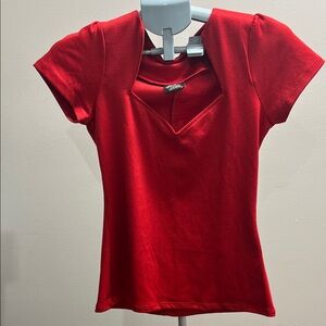 RockSteady Vibrant Red Short Sleeve Top